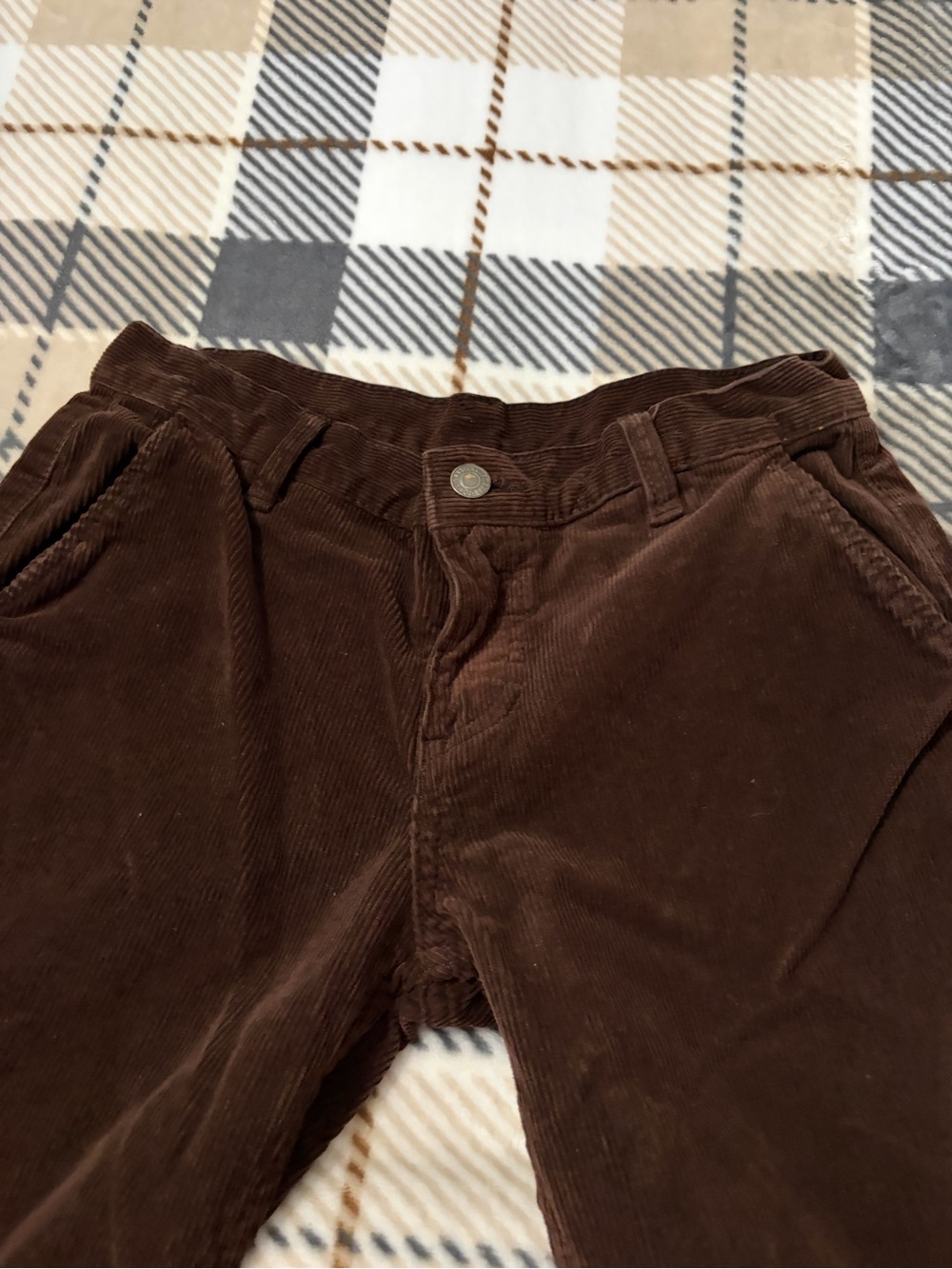 Women’s Brown Corduroy Boot-Cut Pants